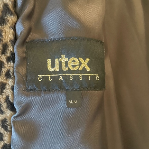 **Sold**Leopard Print, Faux Fur Coat, Pea Coat Sz M/L Utex Classics Vintage - Picture 5 of 15